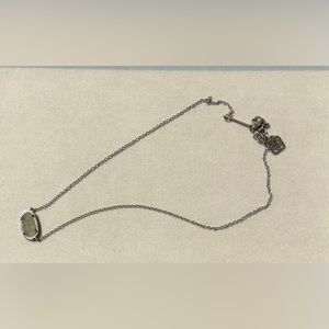 Kendra Scott silver/white necklace